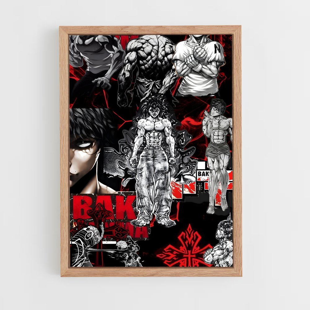 ap-baki hanma-1 cadre Bois clair