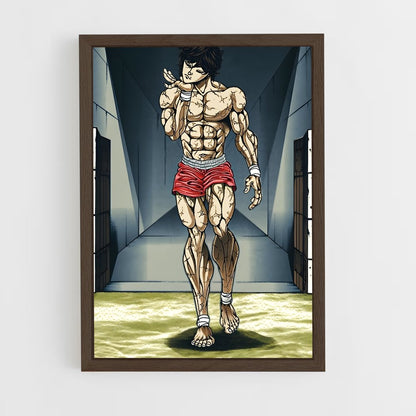 ap-baki hanma-2 cadre Bois foncé