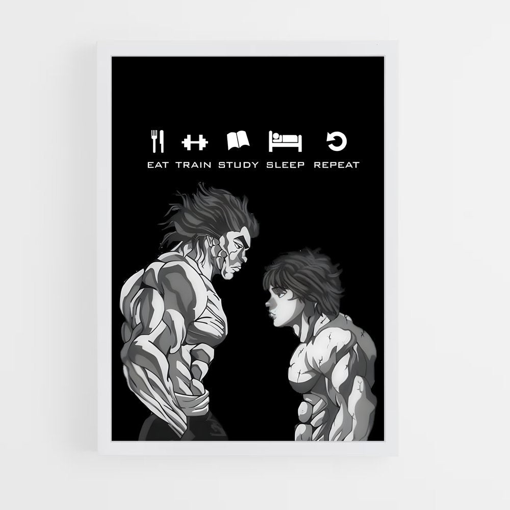 ap-baki hanma-4 cadre Blanc