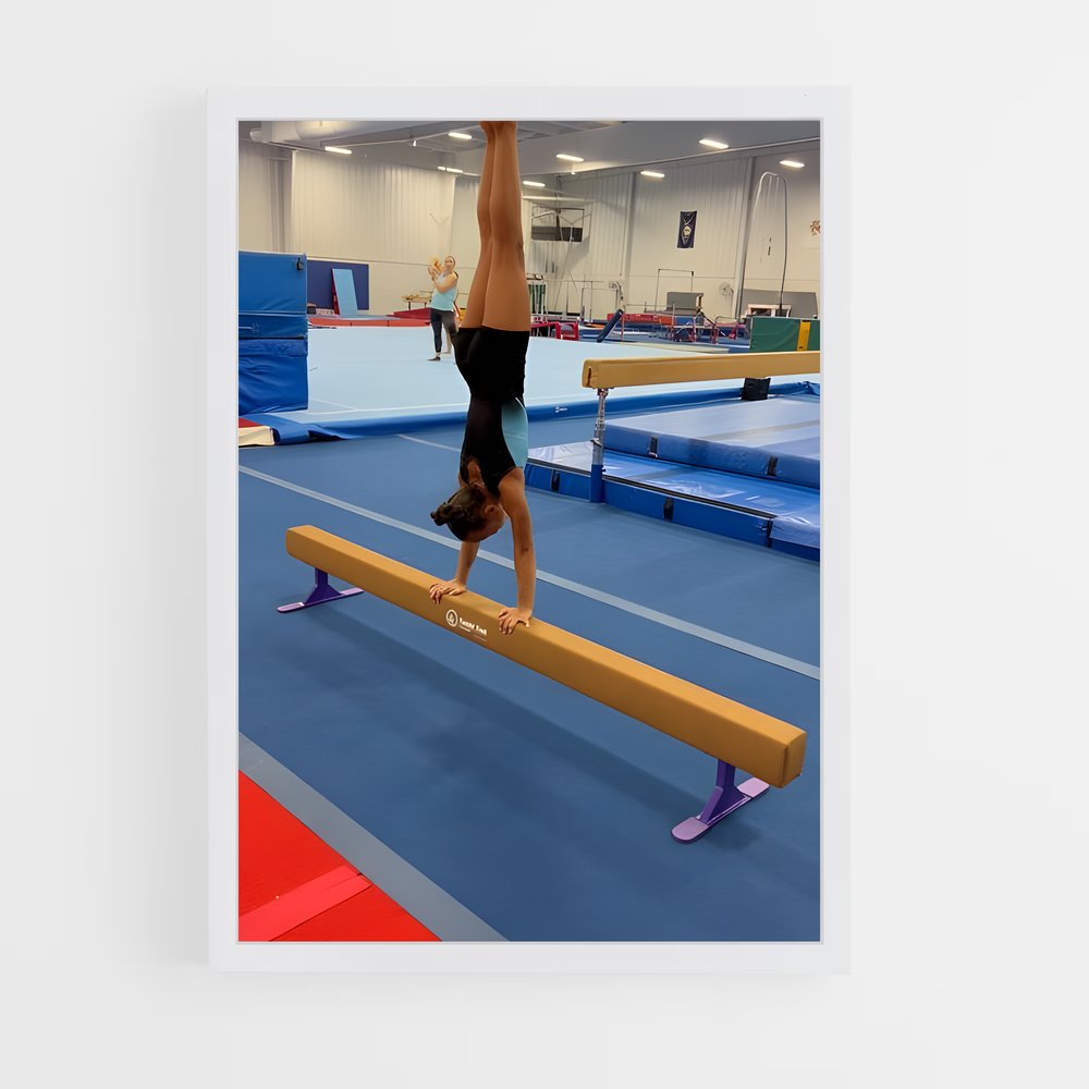ap-balance beam gymnastics-1 cadre Blanc