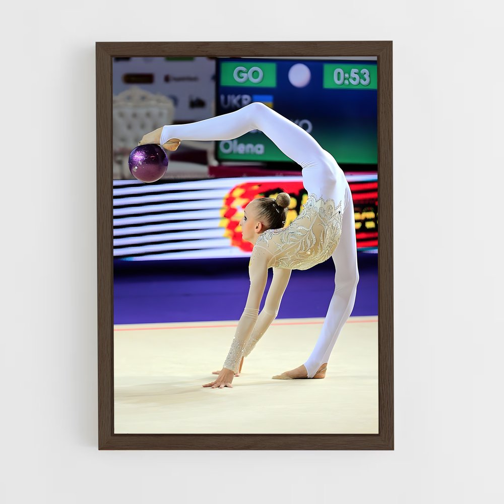 ap-ball rhythmic gymnastics-4 cadre Bois foncé