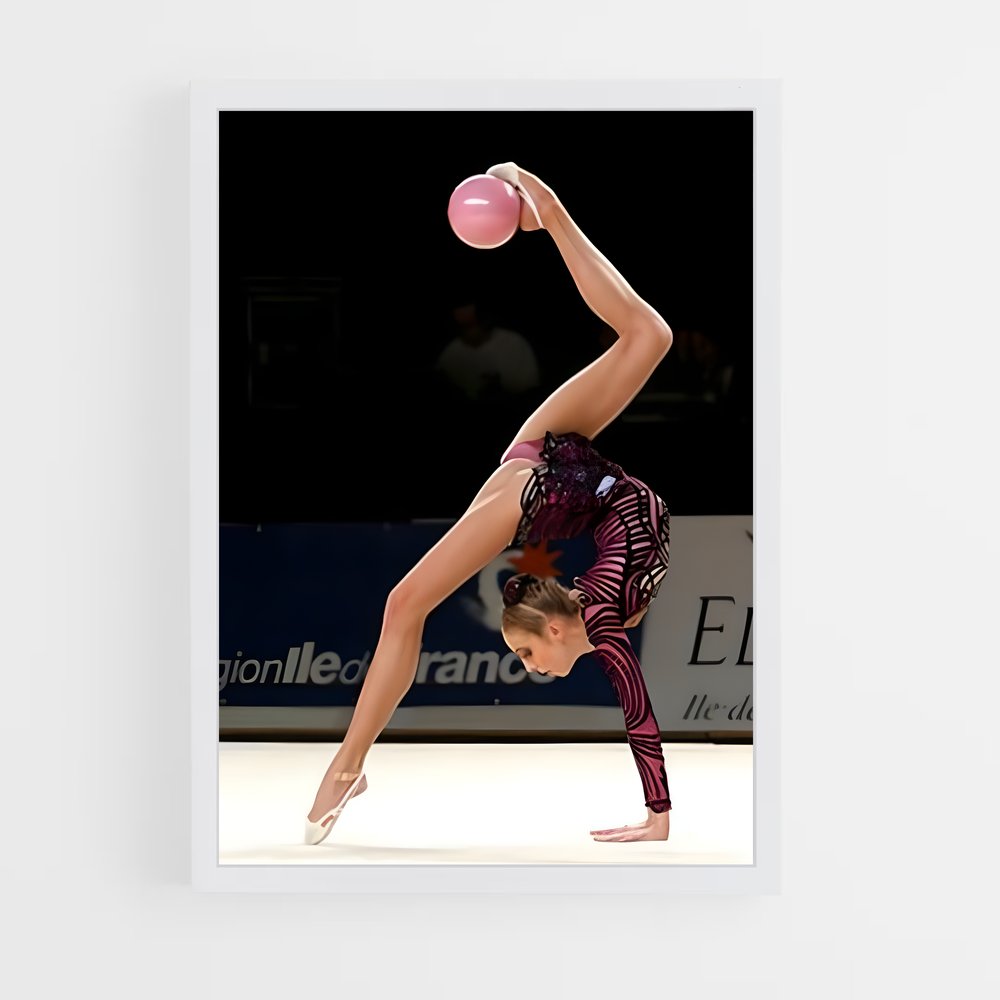ap-ball rhythmic gymnastics-7 cadre Blanc