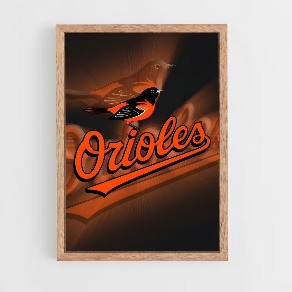 ap-baltimore orioles-4 cadre Bois clair
