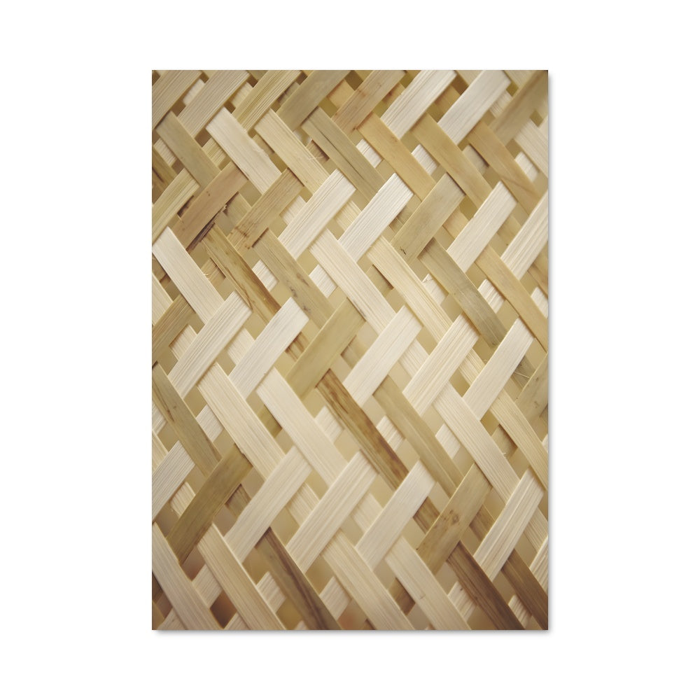 Poster Tissage de Bamboo