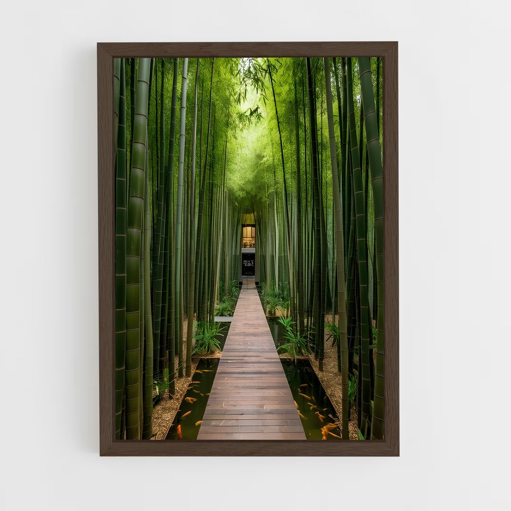 ap-bamboo forest-13 cadre Bois foncé