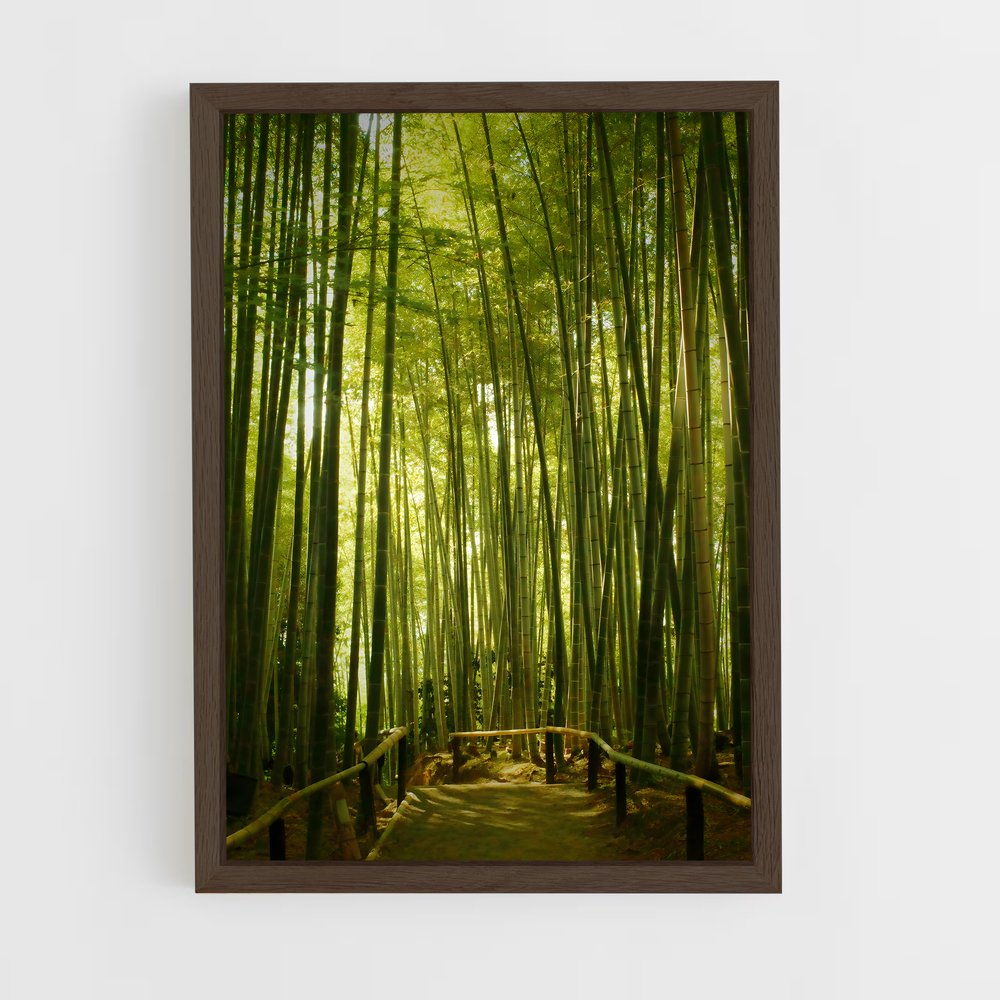 ap-bamboo forest-9 cadre Bois foncé