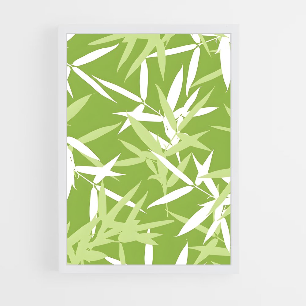 ap-bamboo patterns-13 cadre Blanc
