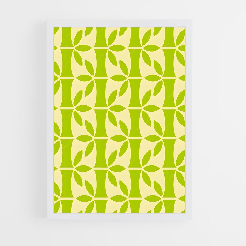 ap-bamboo patterns-6 cadre Blanc