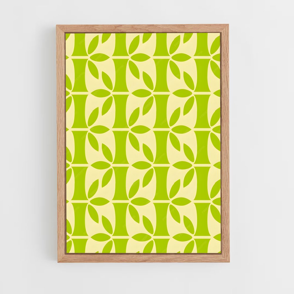 ap-bamboo patterns-6 cadre Bois clair