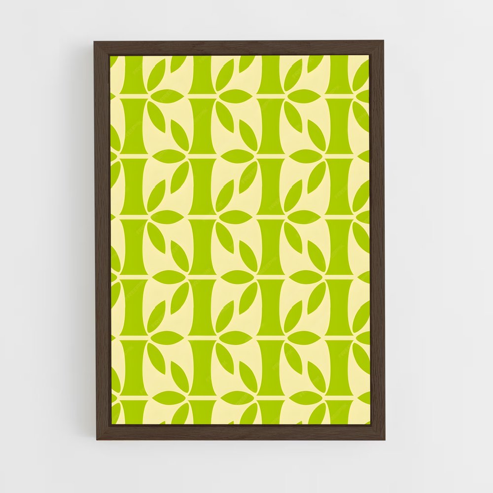 ap-bamboo patterns-6 cadre Bois foncé