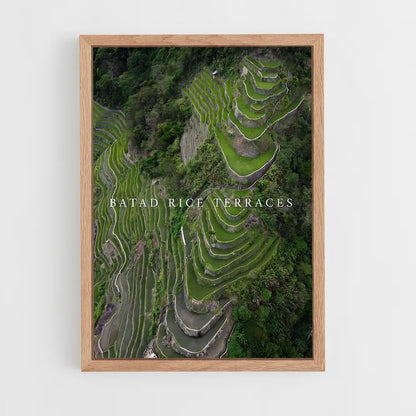 ap-banaue rice terraces-13 cadre Bois clair