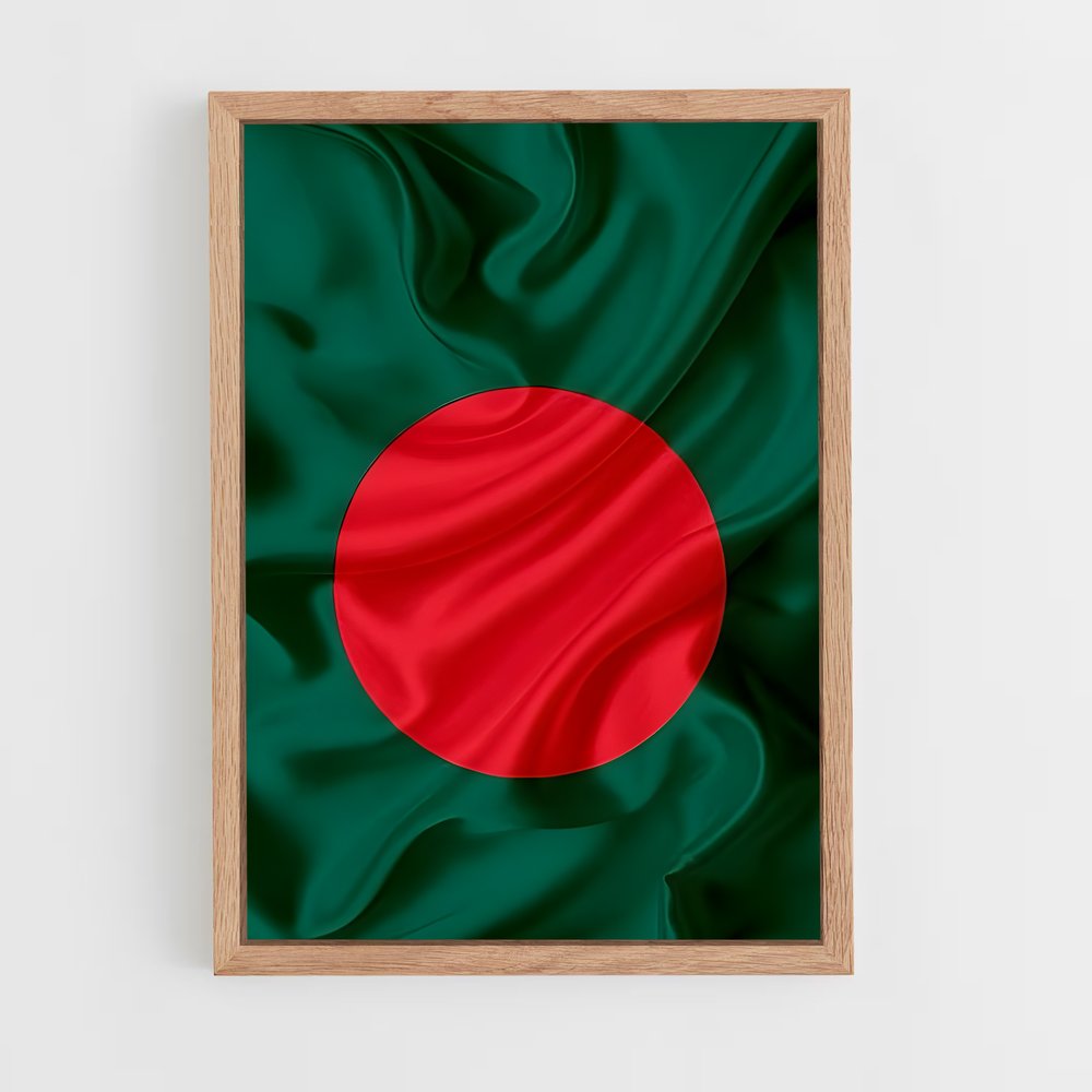 ap-bangladesh flag-1 cadre Bois clair
