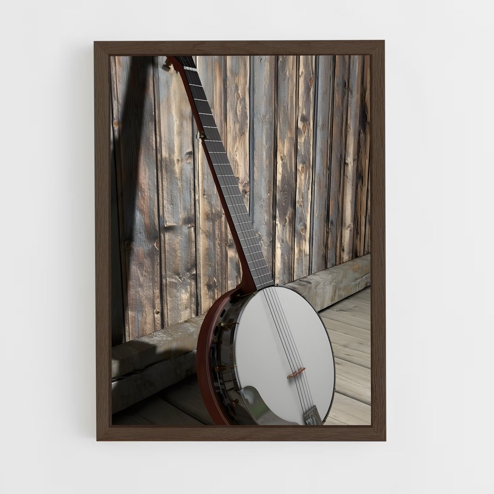 ap-banjo-3 cadre Bois foncé