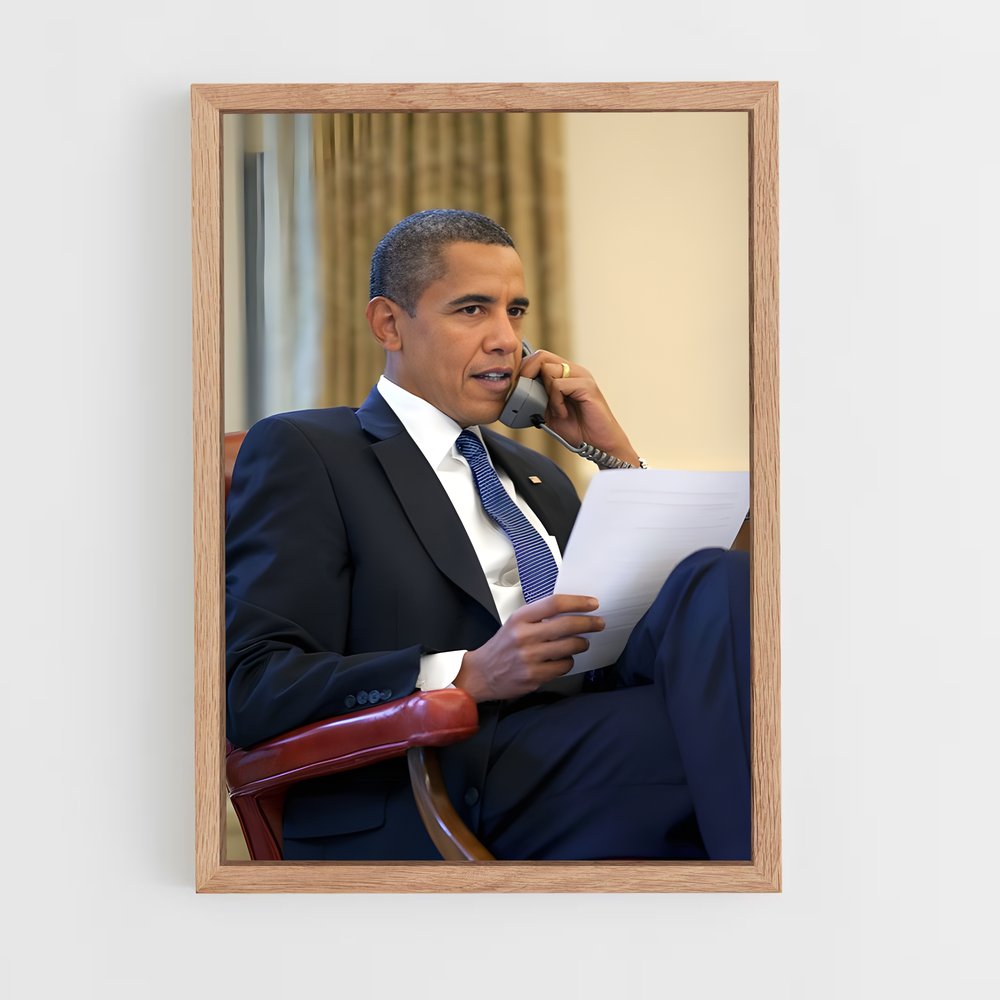 ap-barack obama-5 cadre Bois clair