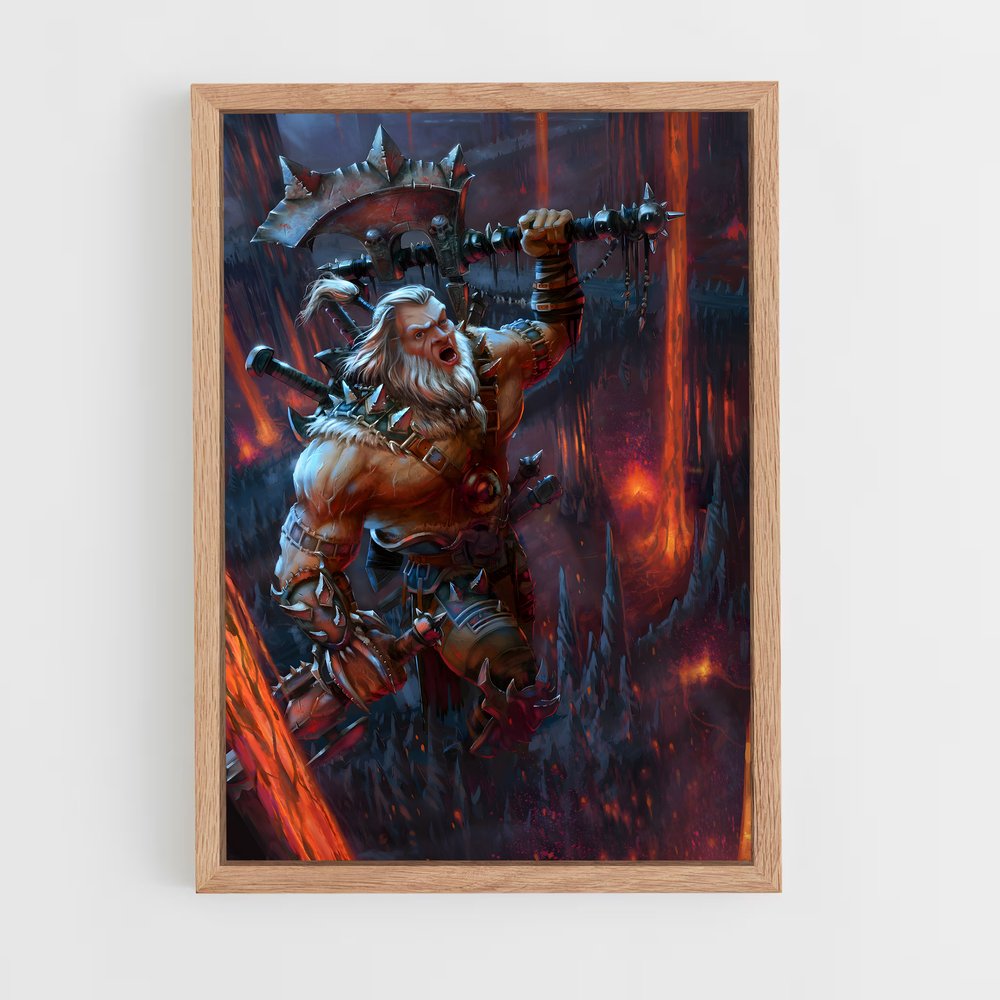 ap-barbarian diablo-1 cadre Bois clair