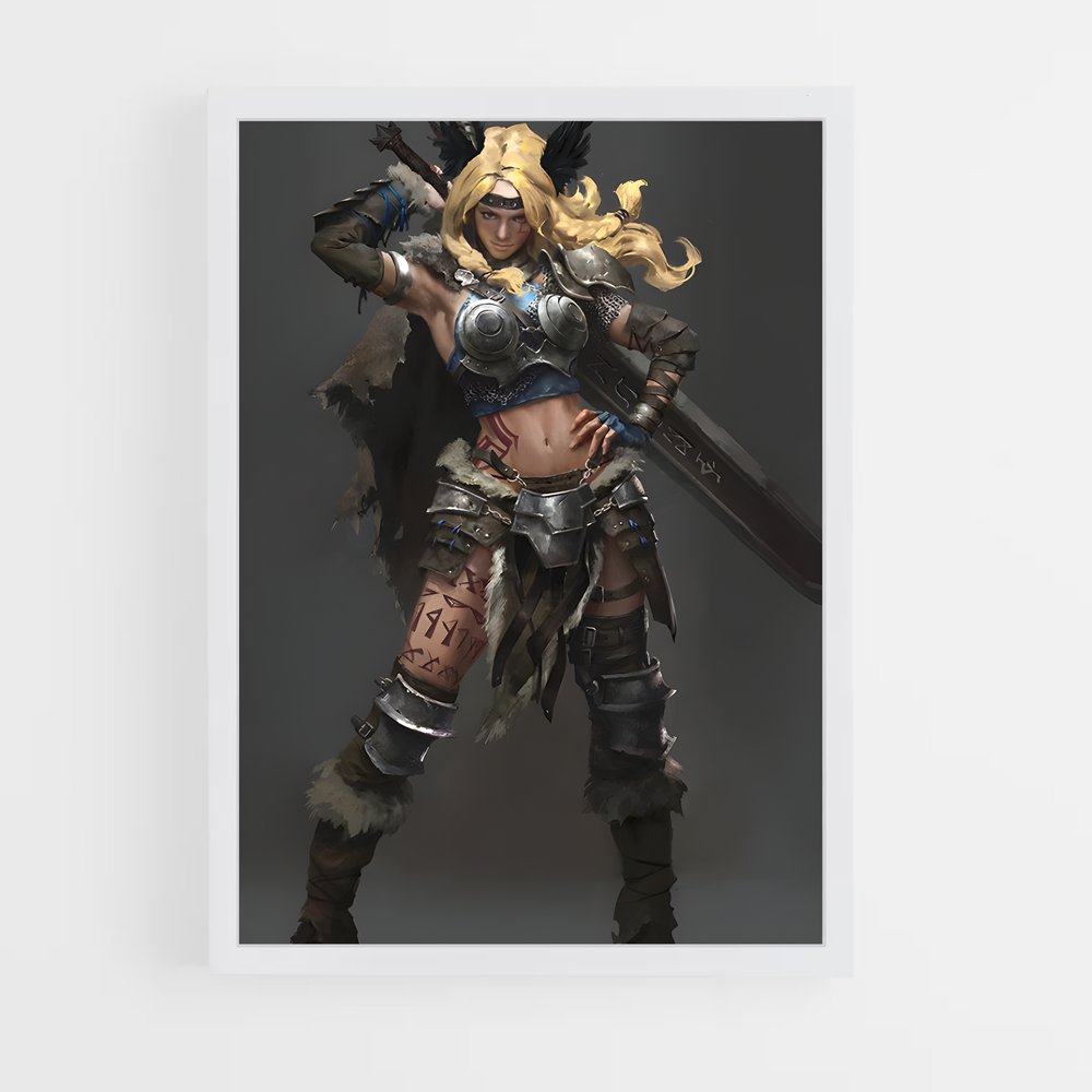 ap-barbarian diablo-4 cadre Blanc