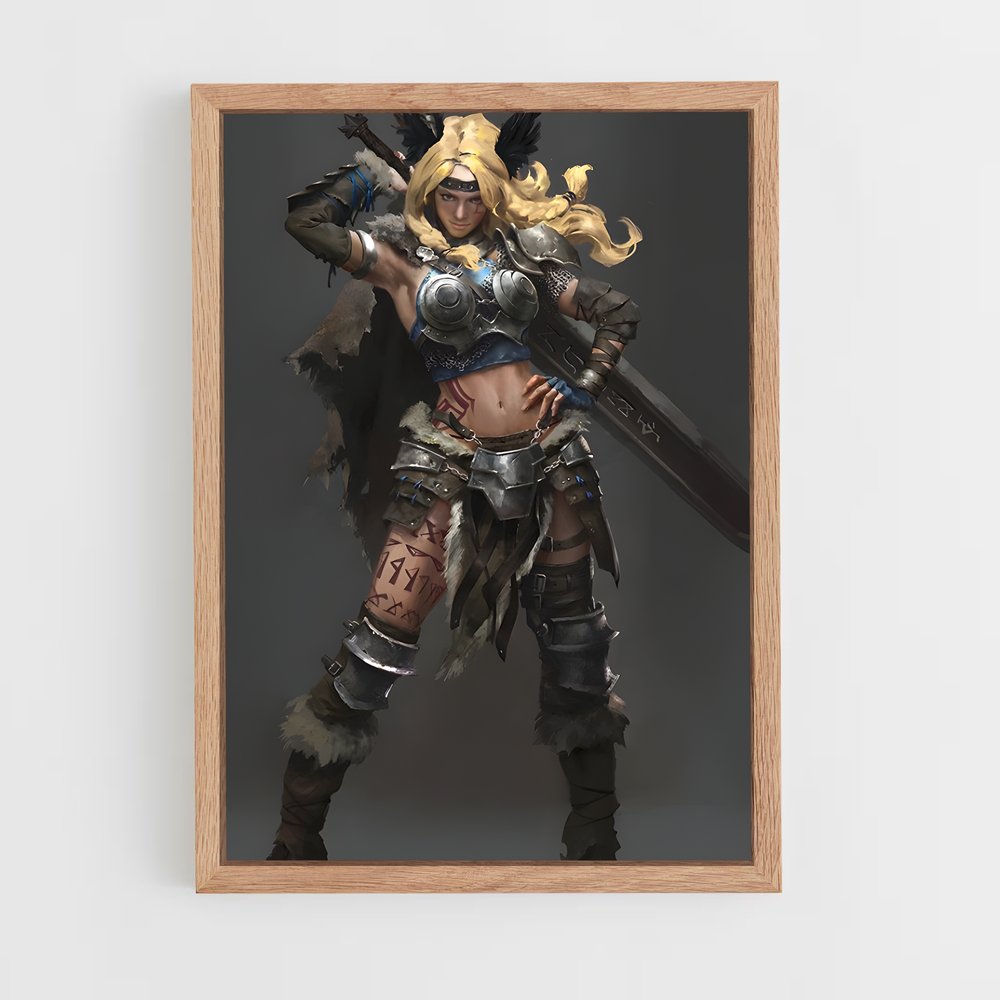 ap-barbarian diablo-4 cadre Bois clair