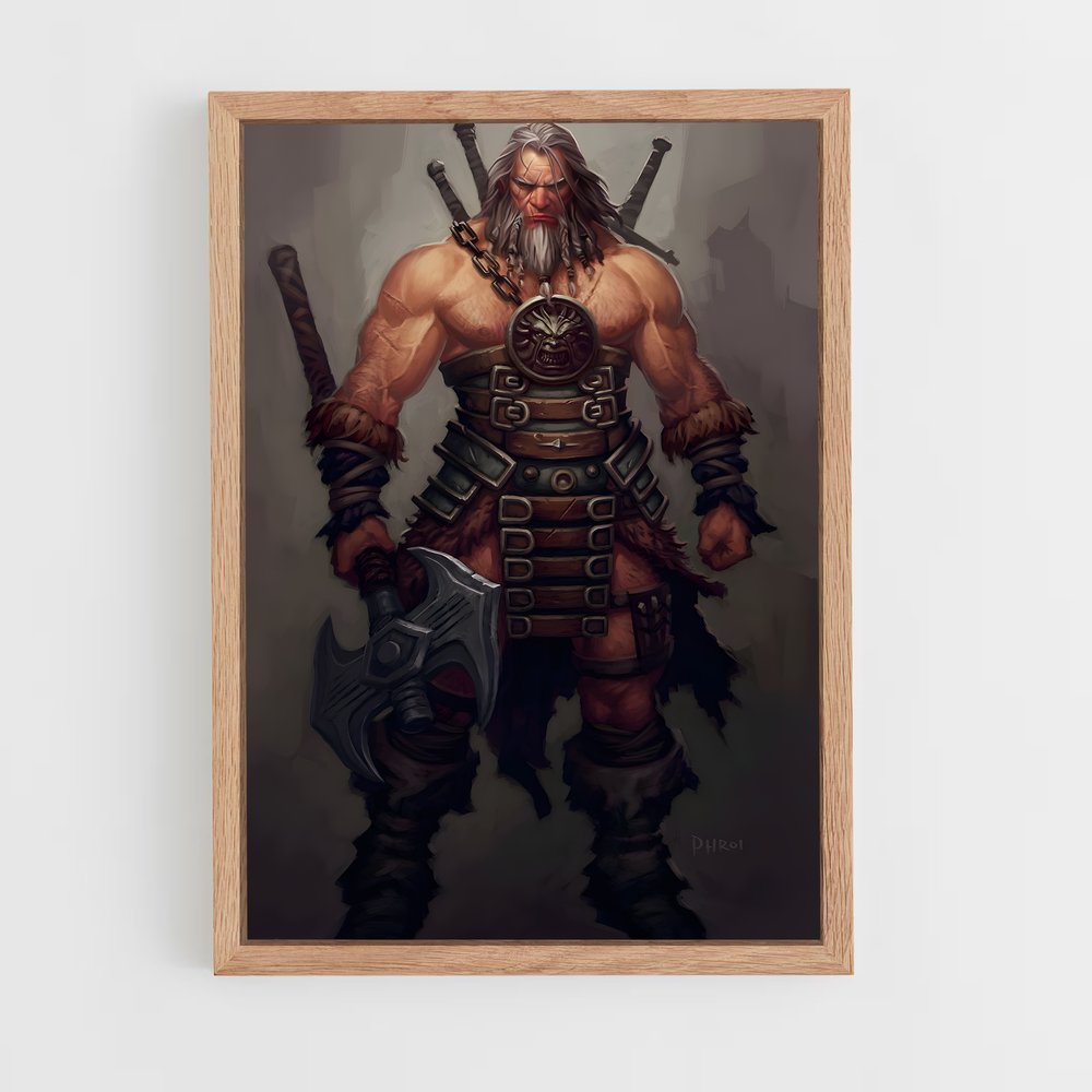 ap-barbarian diablo-6 cadre Bois clair