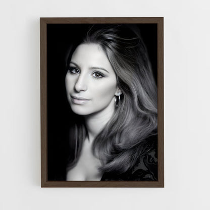 ap-barbra streisand-2 cadre Bois foncé