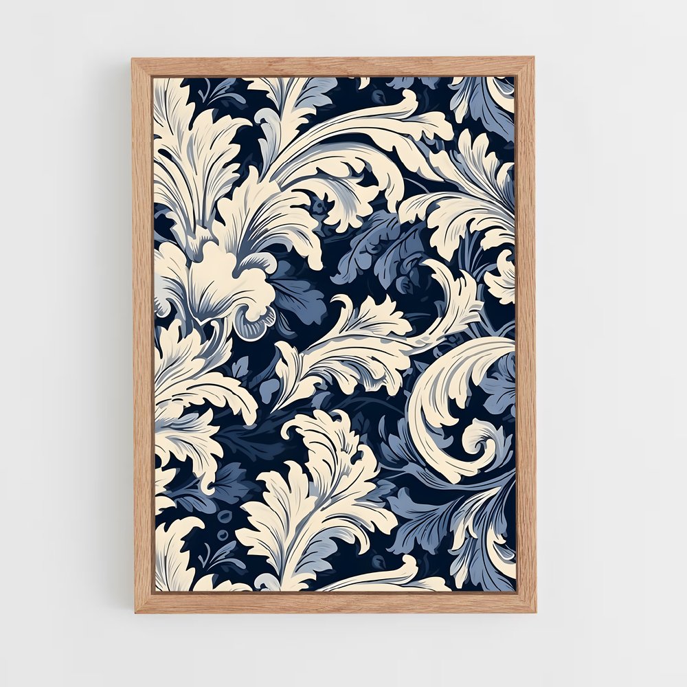 ap-baroque patterns-1 cadre Bois clair