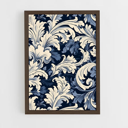 ap-baroque patterns-1 cadre Bois foncé