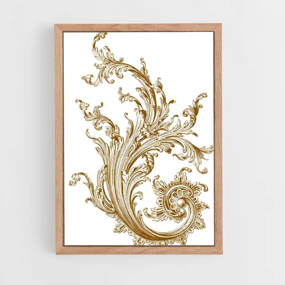 ap-baroque patterns-10 cadre Bois clair