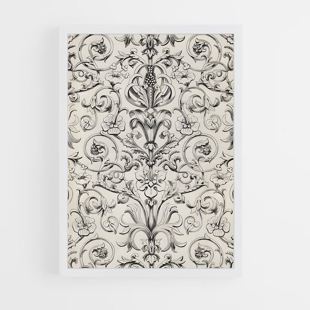 ap-baroque patterns-2 cadre Blanc
