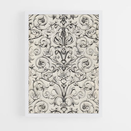 ap-baroque patterns-2 cadre Blanc