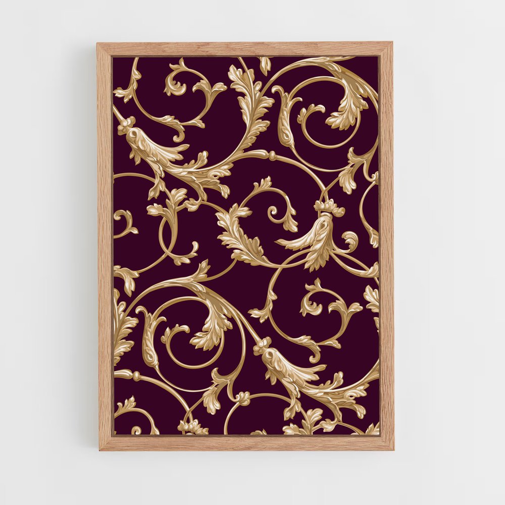 ap-baroque patterns-7 cadre Bois clair