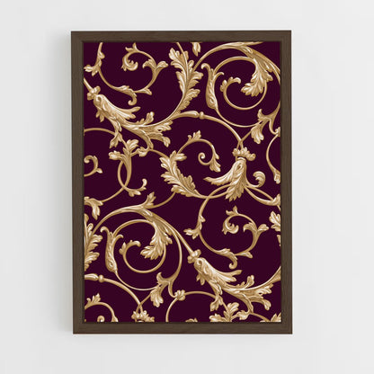 ap-baroque patterns-7 cadre Bois foncé