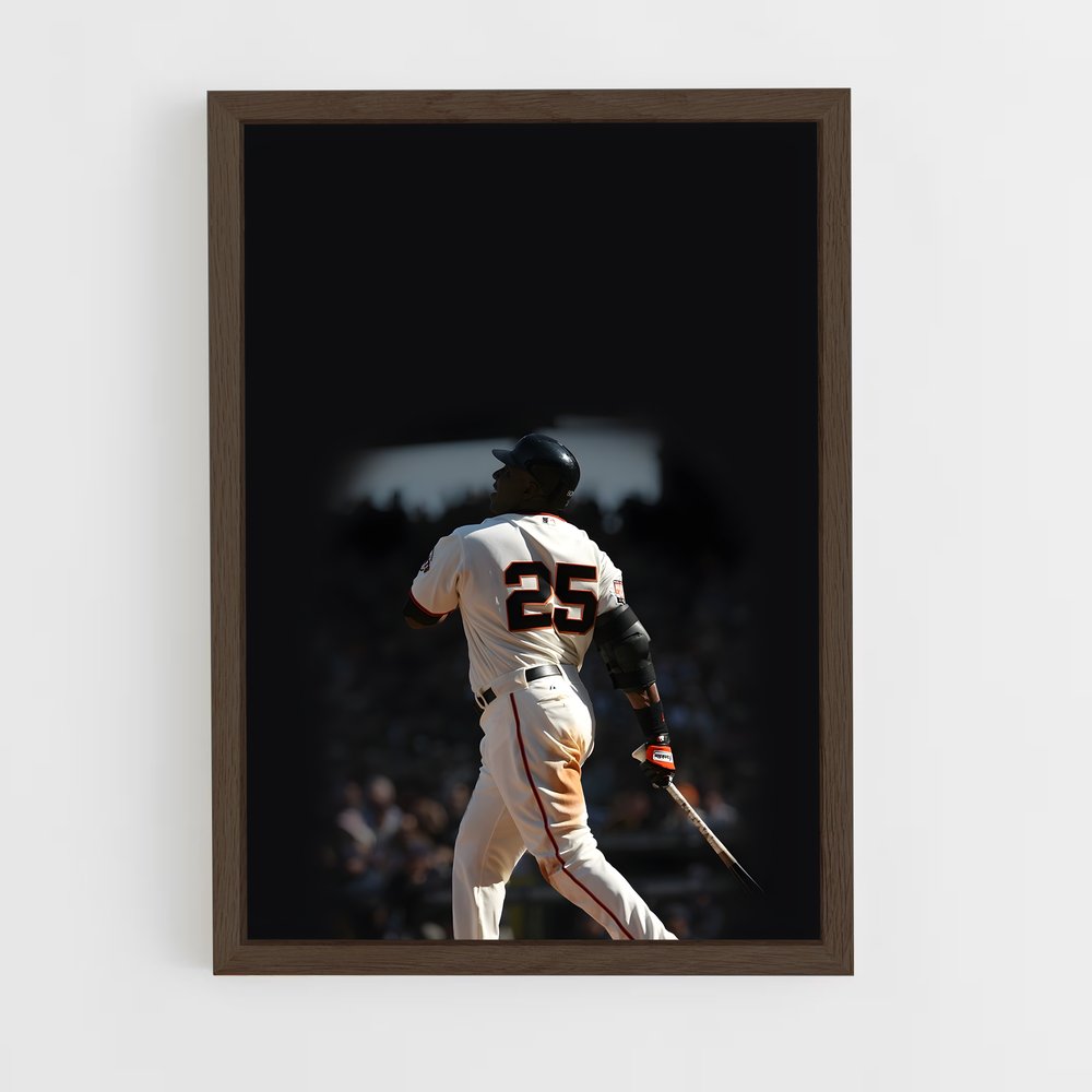 ap-barry bonds-2 cadre Bois foncé