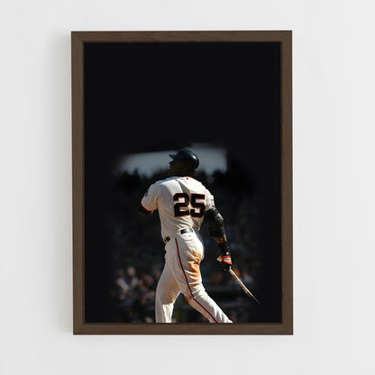 ap-barry bonds-2 cadre Bois foncé