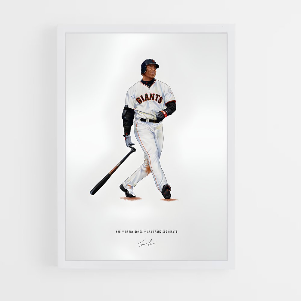 ap-barry bonds-6 cadre Blanc