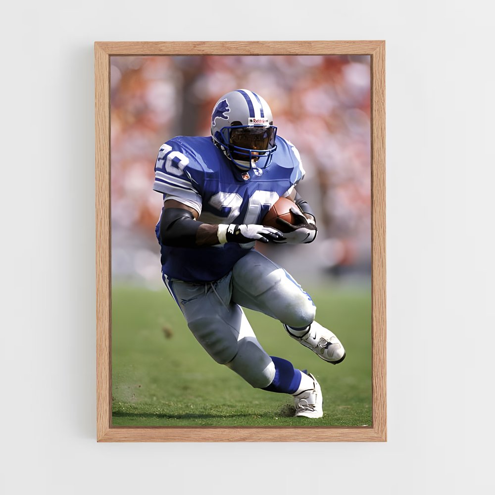 ap-barry sanders-1 cadre Bois clair