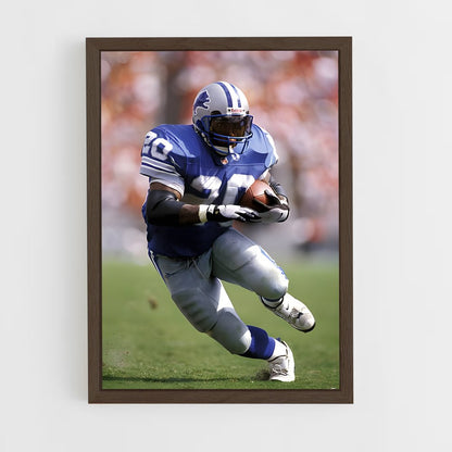 ap-barry sanders-1 cadre Bois foncé