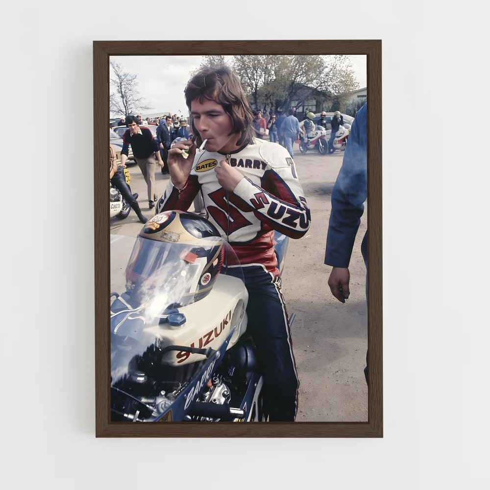ap-barry sheene-1 cadre Bois foncé