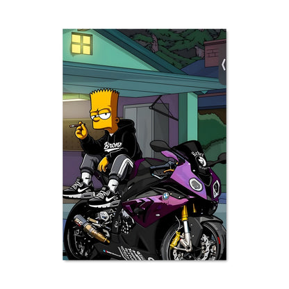 Poster Moto-Simpson