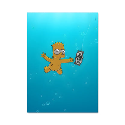 Poster Bart à la Plongée