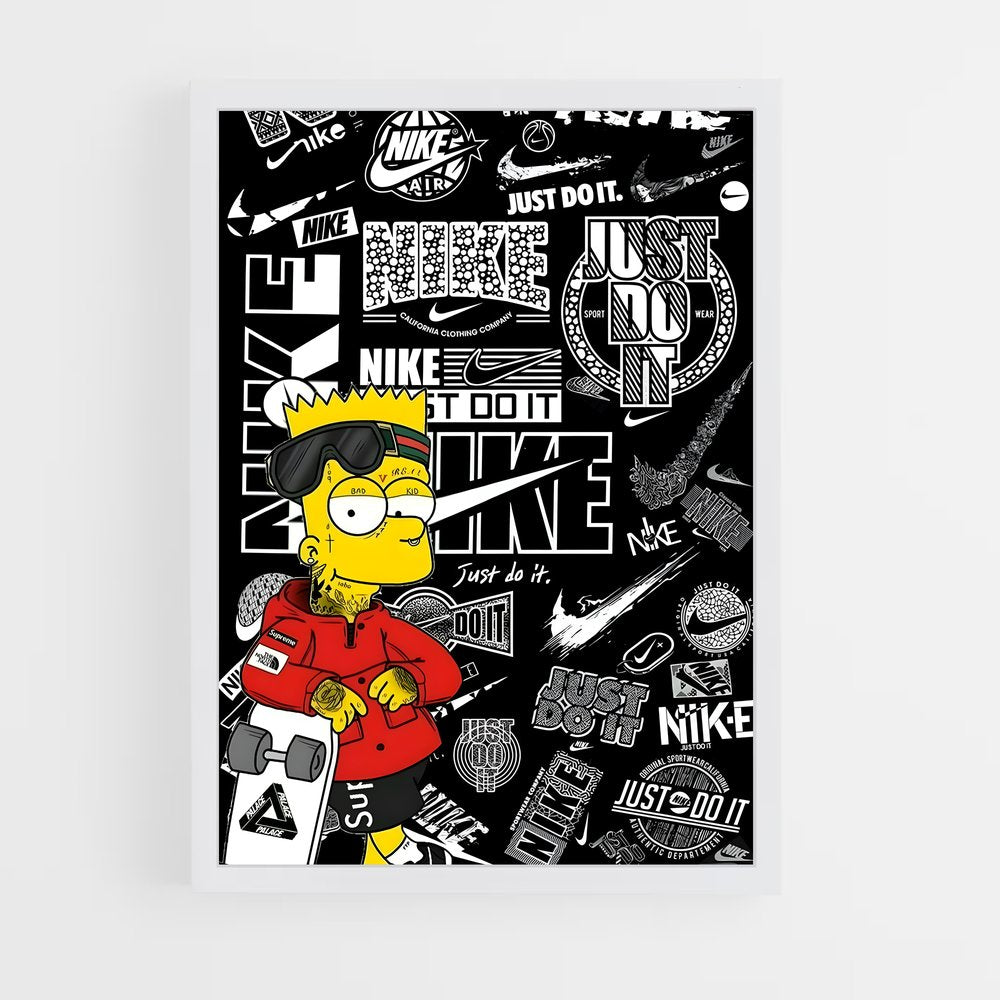ap-bart simpson-2 cadre Blanc
