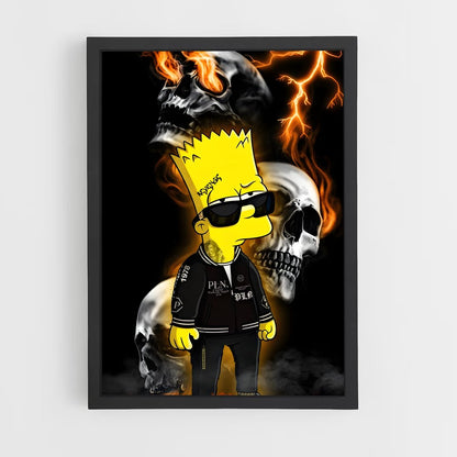 ap-bart simpson-7 cadre Noir
