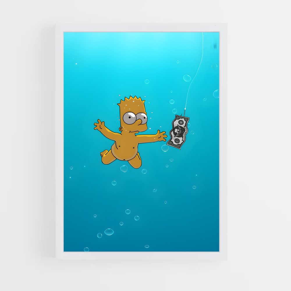 ap-bart simpson-9 cadre Blanc