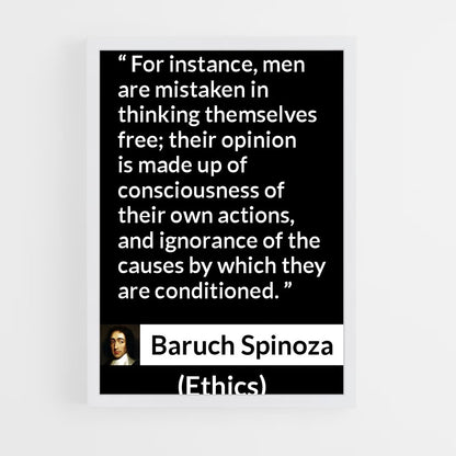 ap-baruch spinoza-4 cadre Blanc