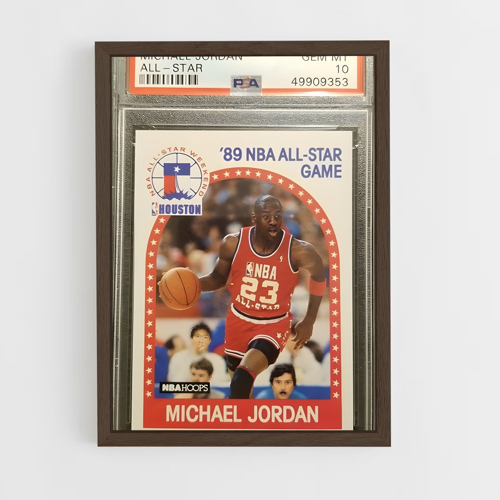 ap-basketball cards-1 cadre Bois foncé