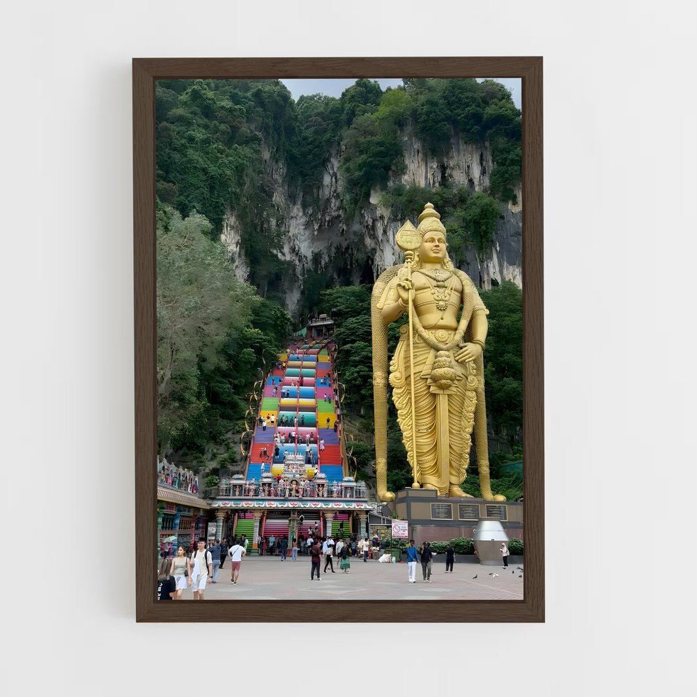 ap-batu caves-9 cadre Bois foncé