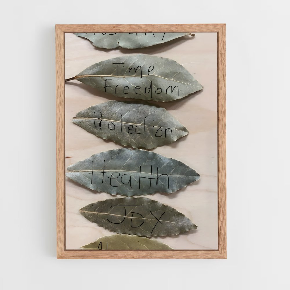 ap-bay leaves-1 cadre Bois clair
