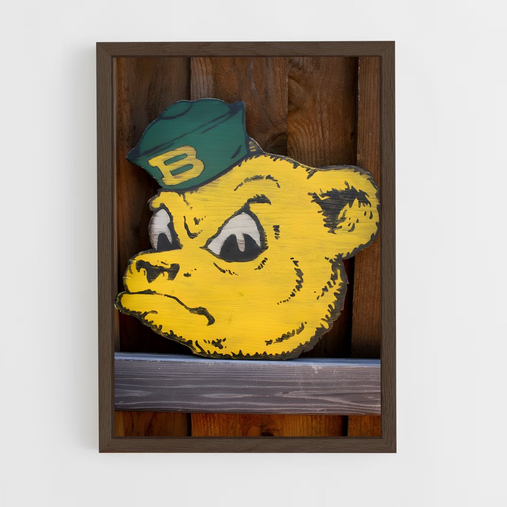 ap-baylor bears-3 cadre Bois foncé