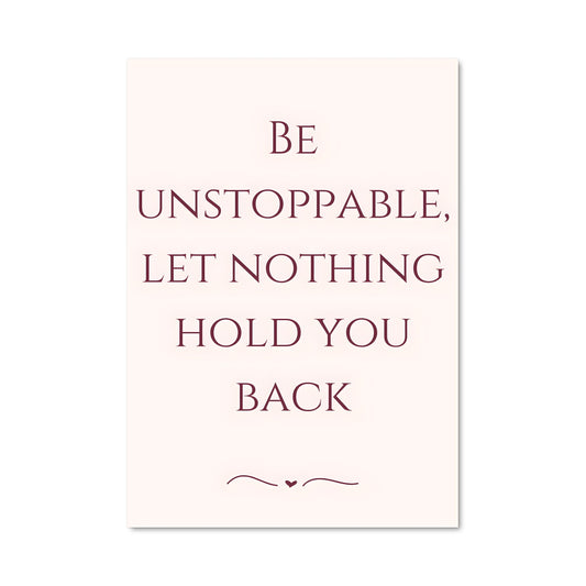 Poster Nothing Holds You Back