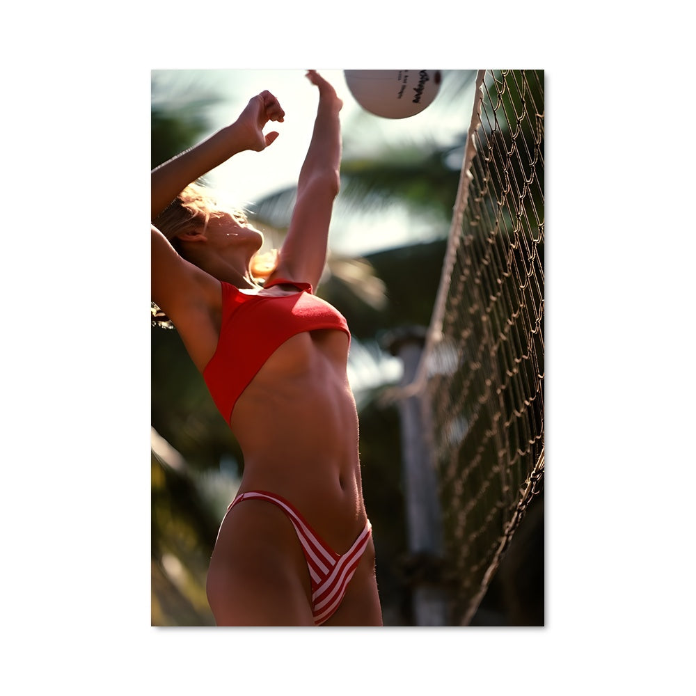 Poster Volley sur Plage