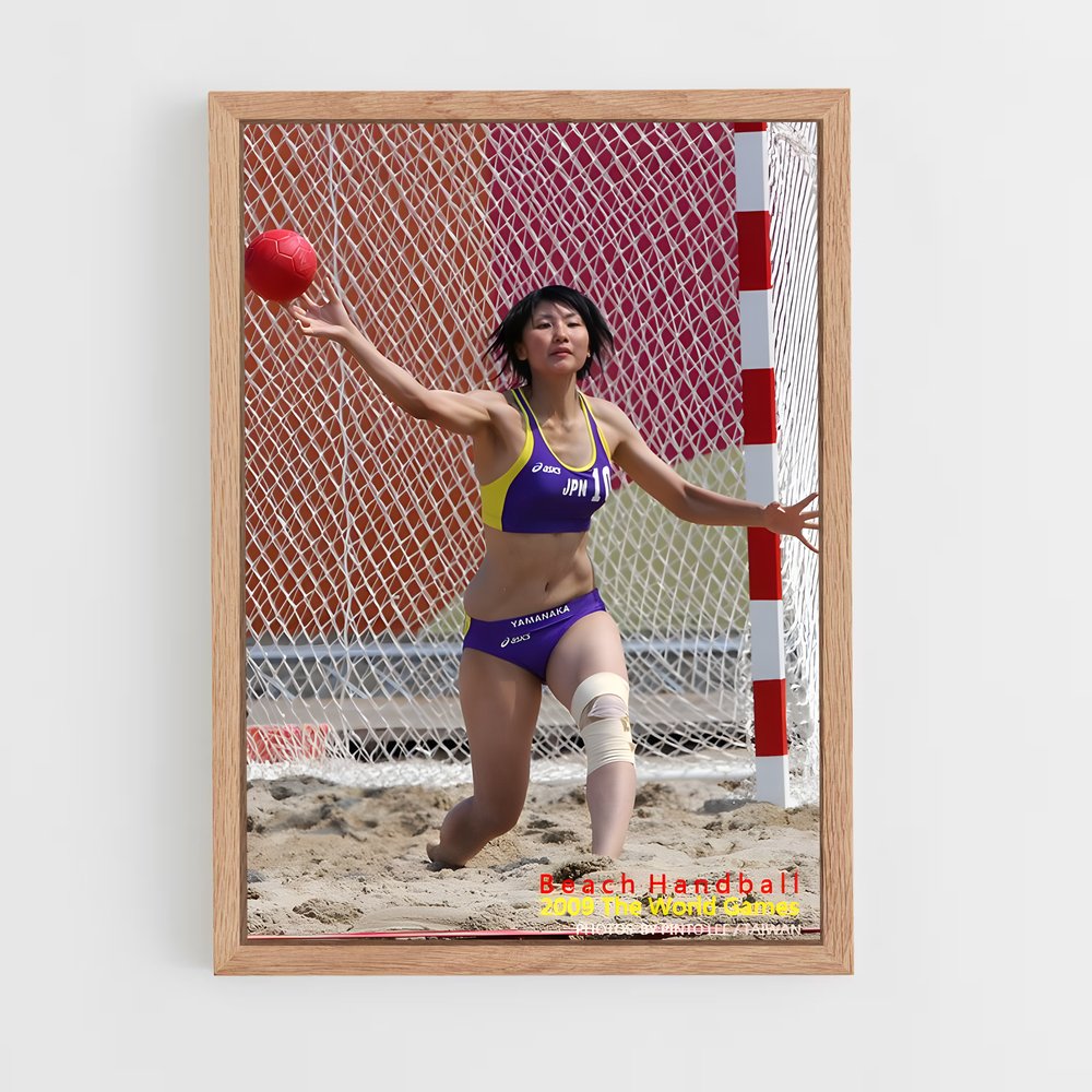 ap-beach handball-5 cadre Bois clair