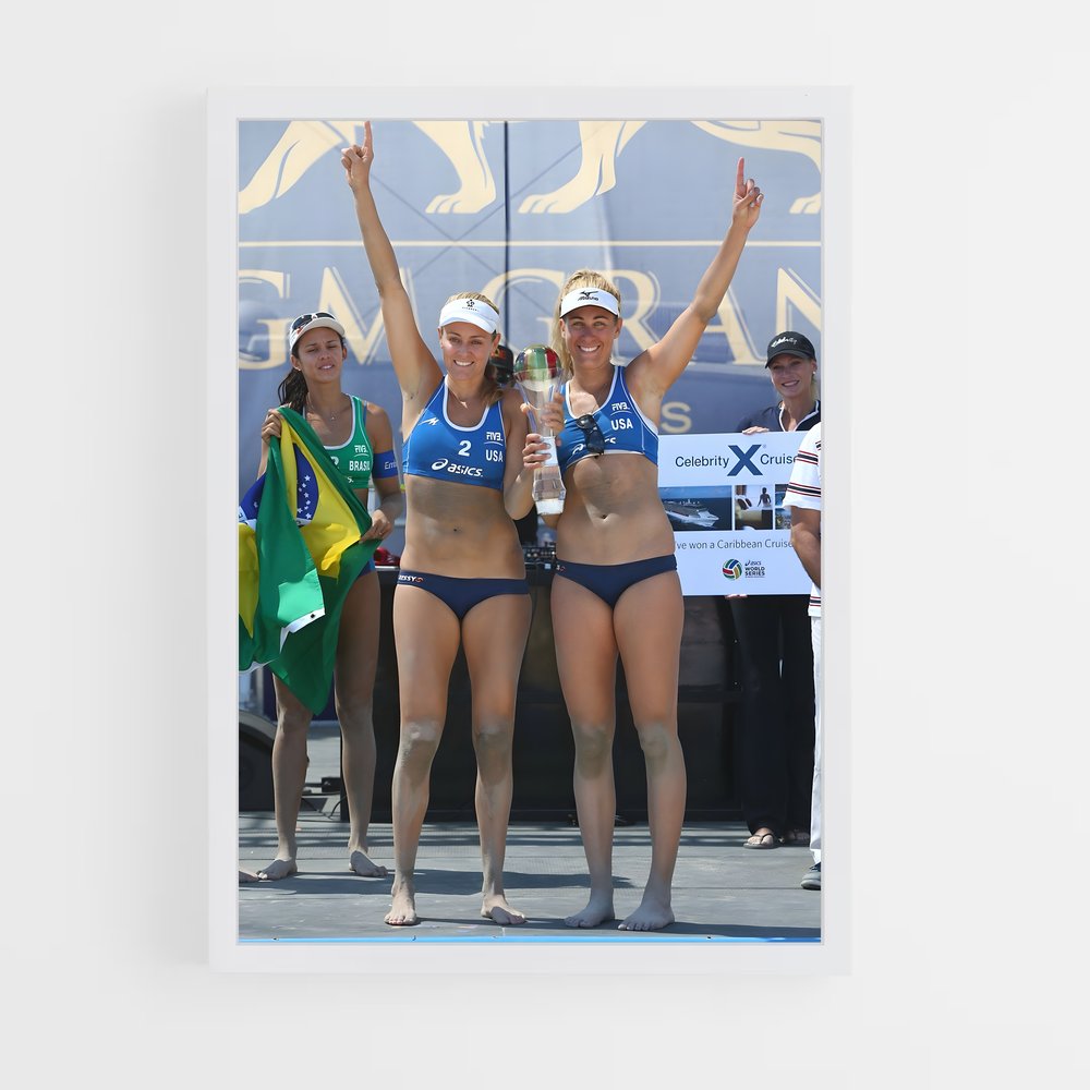 ap-beach volleyball nations cup-1 cadre Blanc